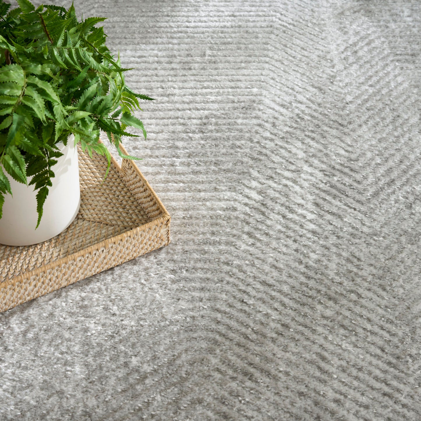 Nourison Dekor 7'10" x 9'10" Grey Vintage Indoor Rug