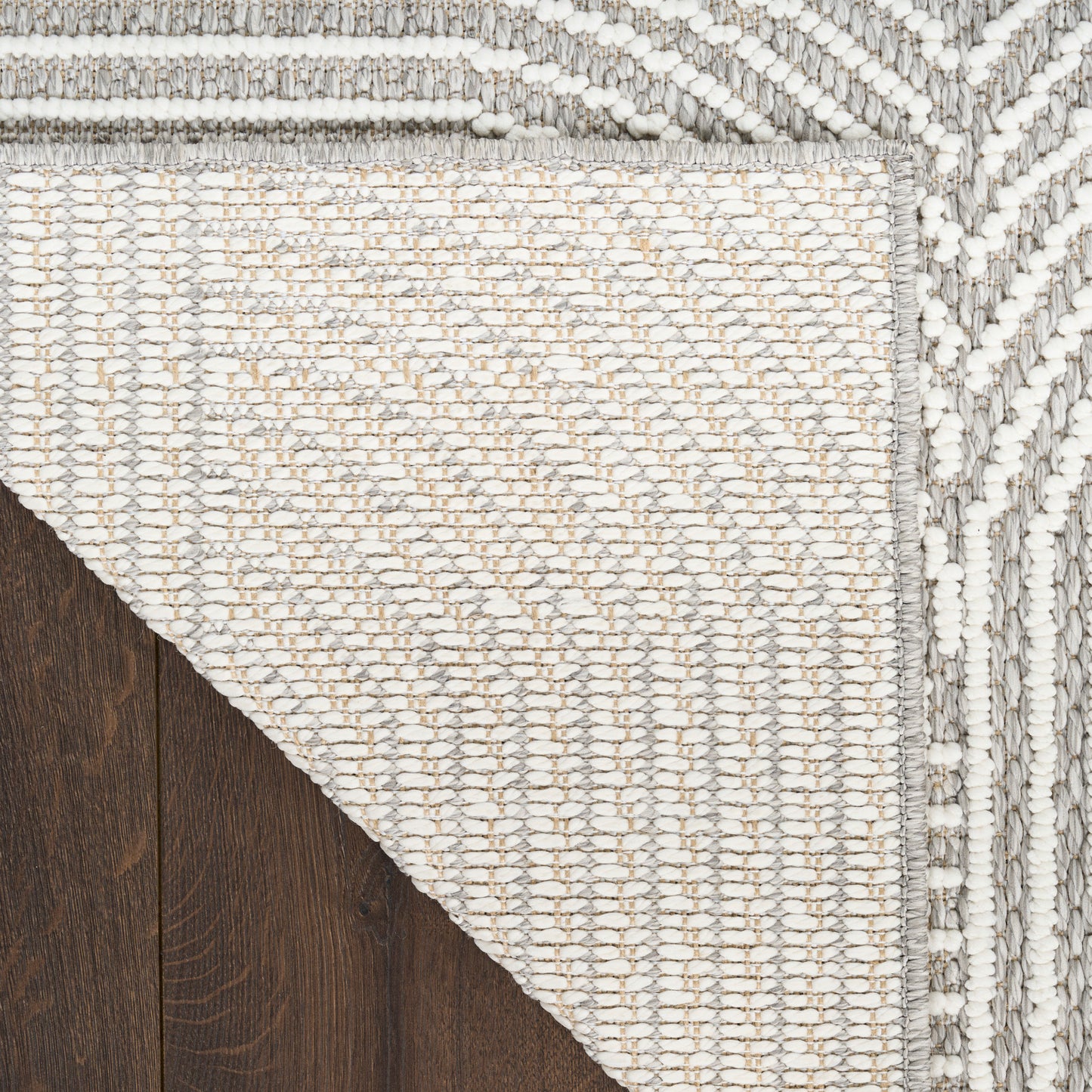 Nourison Natural Texture 3'11" x 5'11" Grey Ivory Modern Indoor Rug