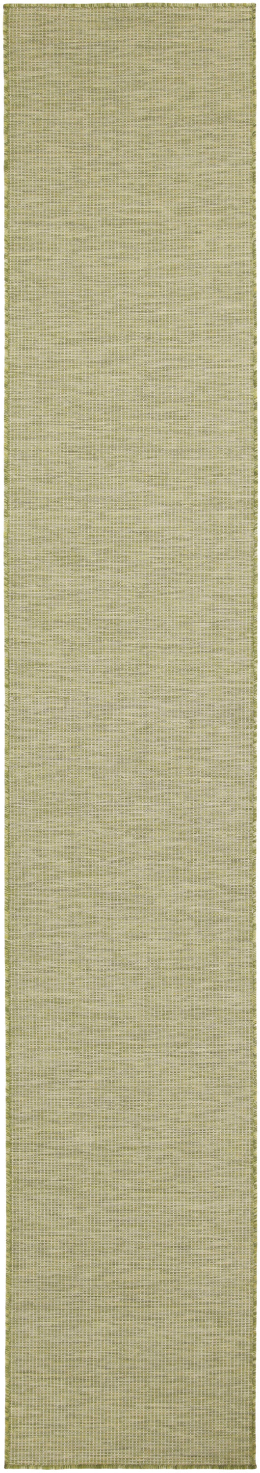 Nourison Positano 2'2" x 12' Green Modern Rug