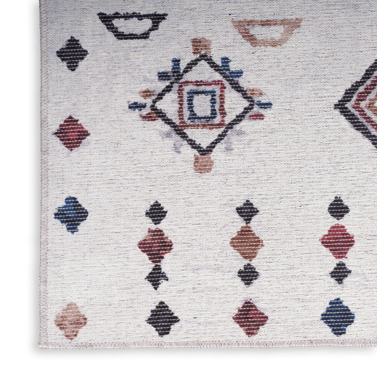 Nourison New Concept Washables 2' x 3'9" Ivory Multicolor Bohemian Indoor Rug