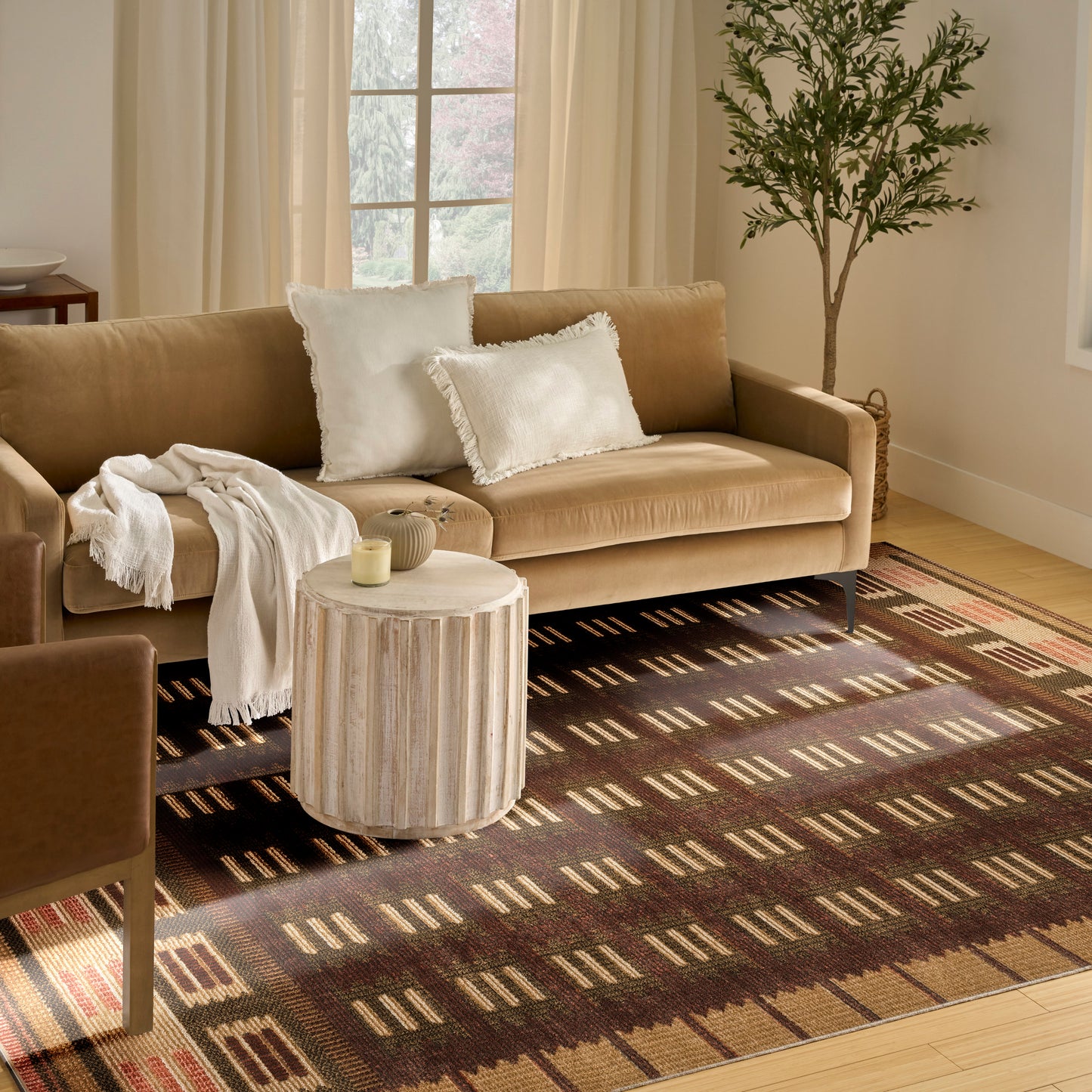 Nourison Nordic 8' x 10' Rust Modern Indoor Rug