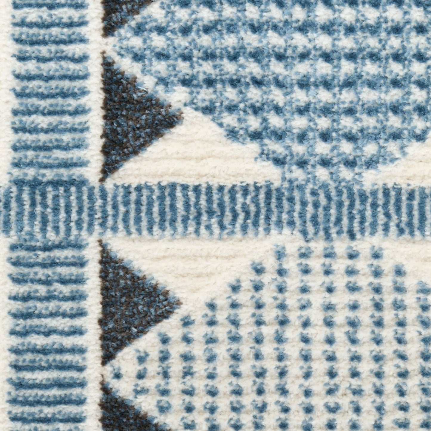 Nourison Nordic 4' x 6' Blue Modern Indoor Rug