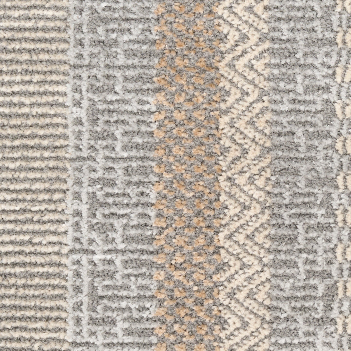 Nourison Nordic 4' x 6' Grey Multicolor Modern Indoor Rug