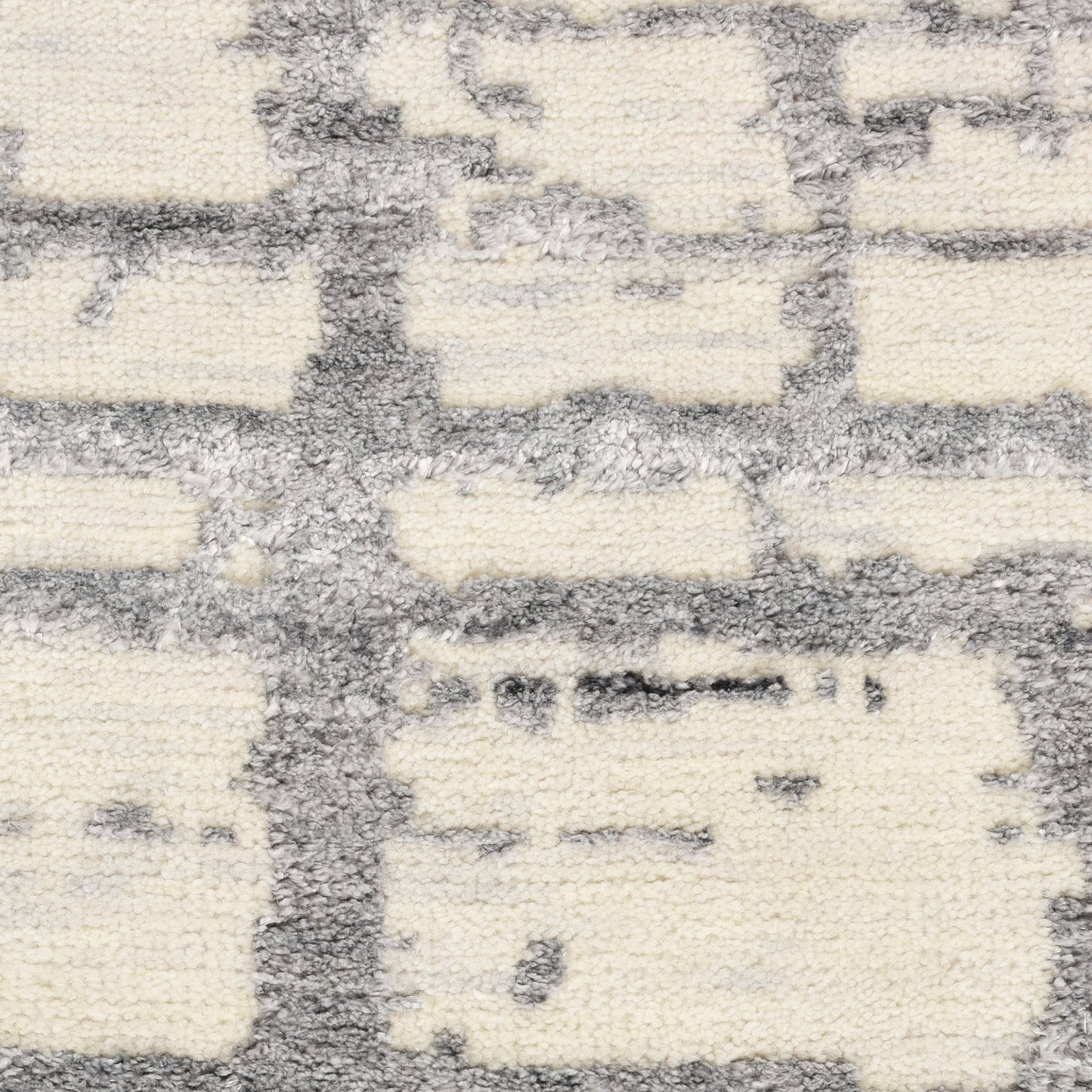 Nourison Luna 7'9" x 9'9" Ivory Grey Modern Indoor Rug