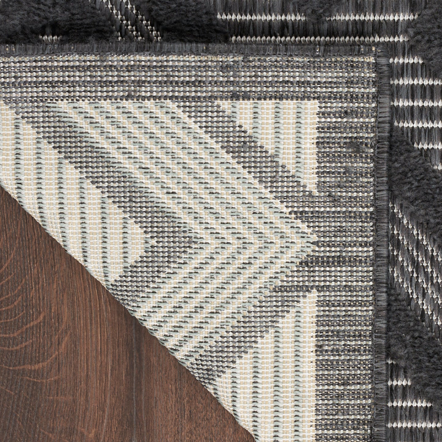 Nourison Versatile 9' x 12' Charcoal Black Modern Rug