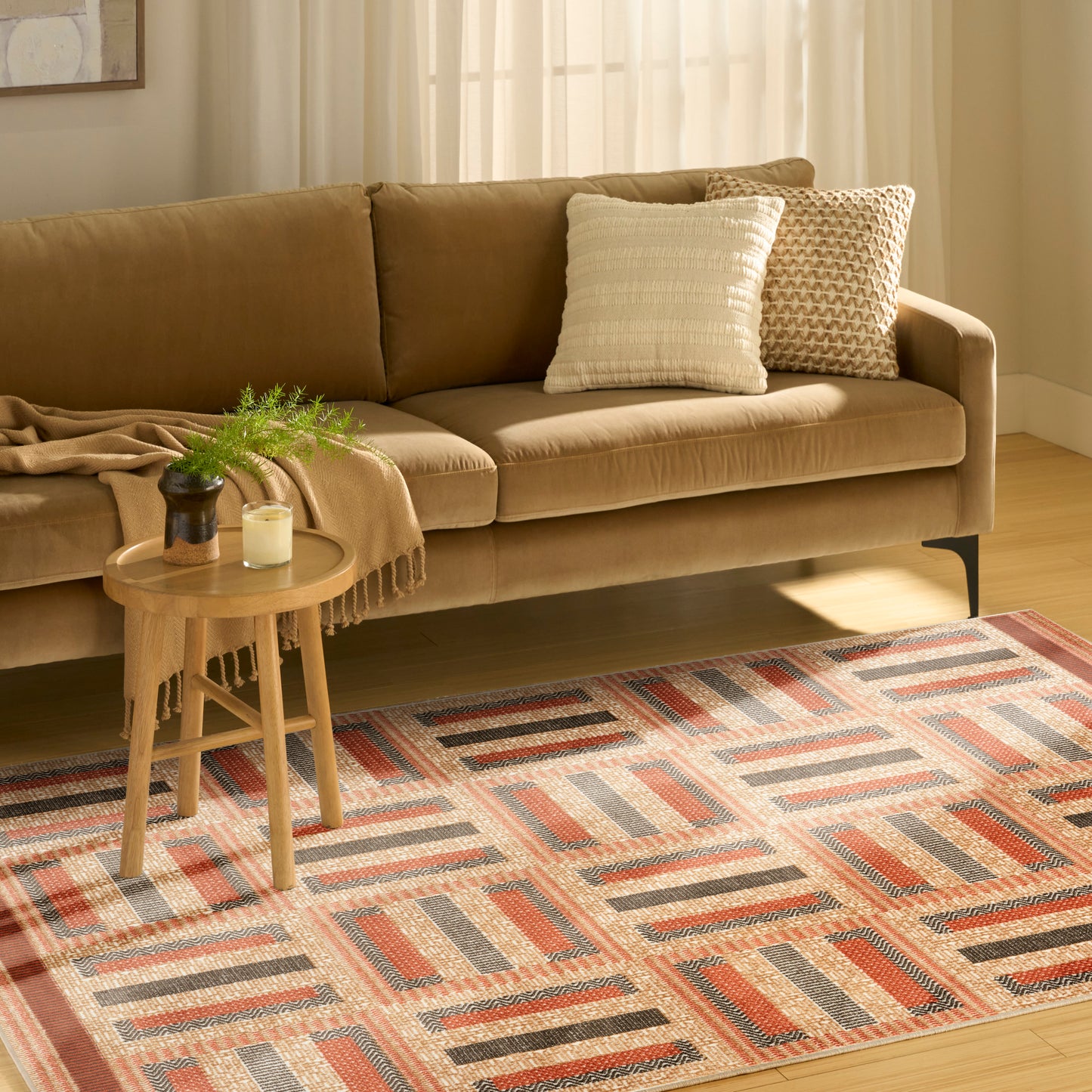 Nourison Nordic 5' x 7' Multicolor Modern Indoor Rug