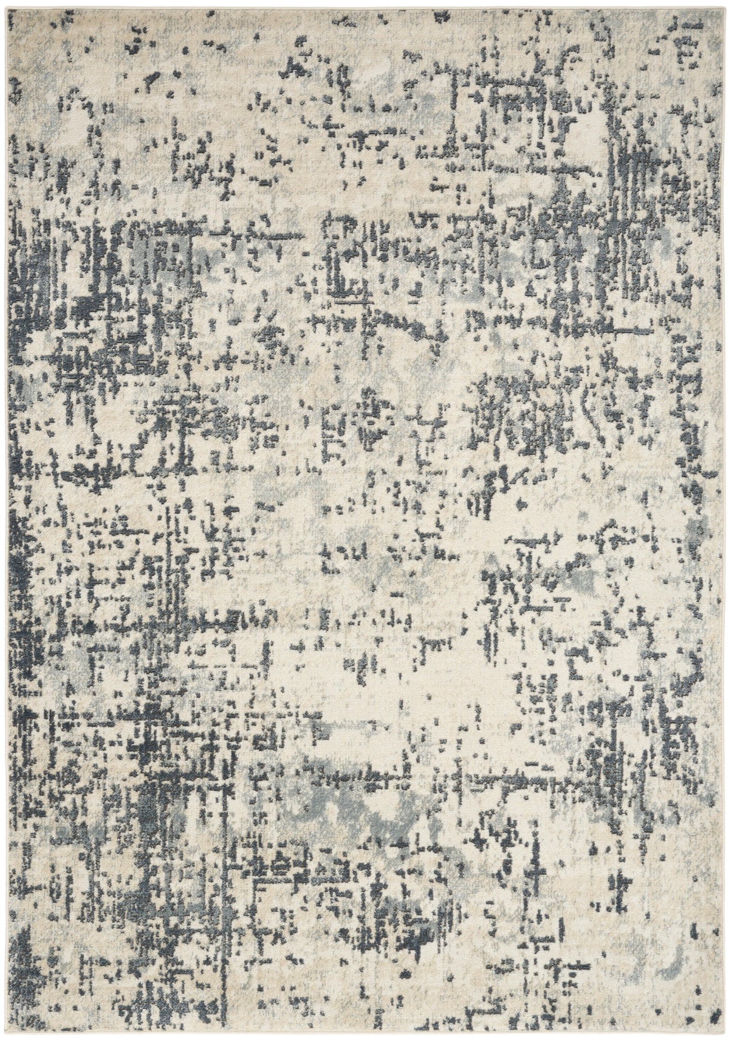 Nourison Quarry 6' x 9' Ivory Grey Modern Indoor Rug