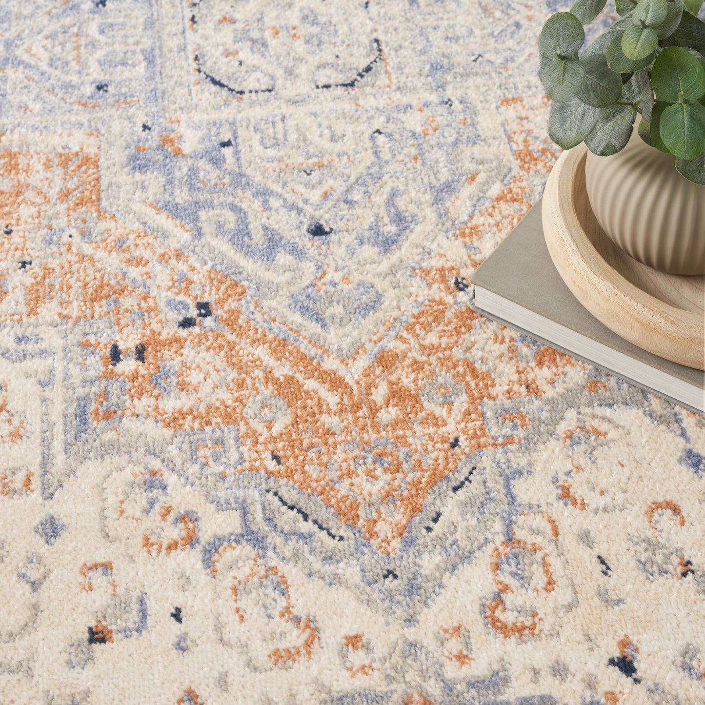 Nourison Nourison Essentials Persian 10' x 14' Beige Blue Vintage Rug