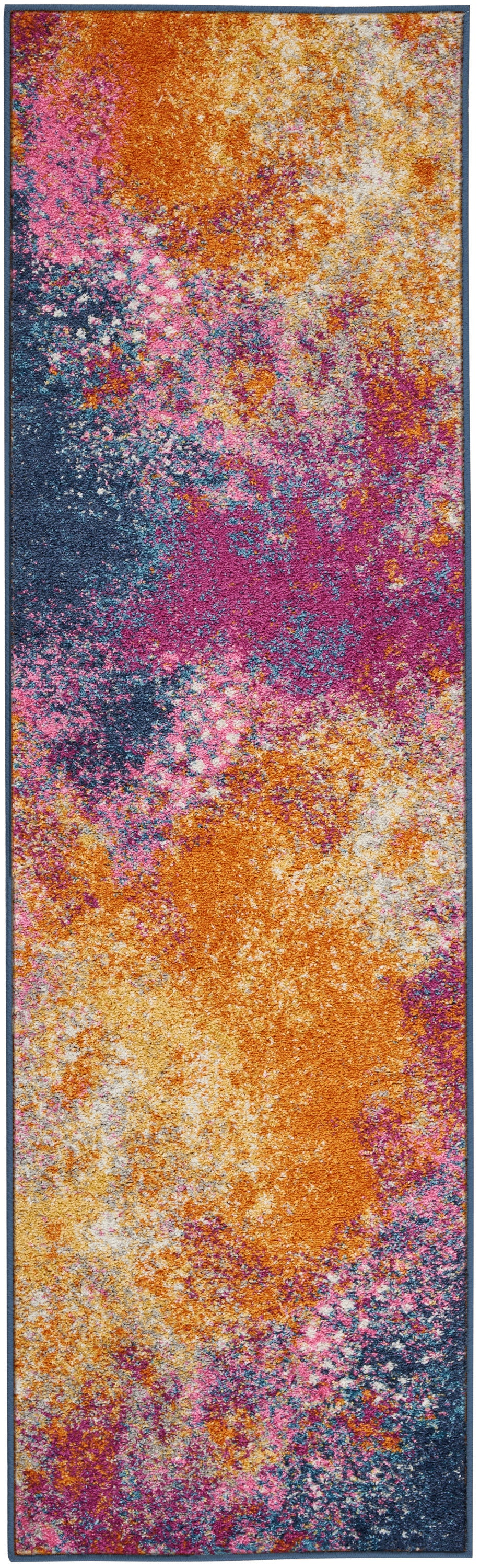 Nourison Passion 2'2" x 10' Sunburst Modern Indoor Rug