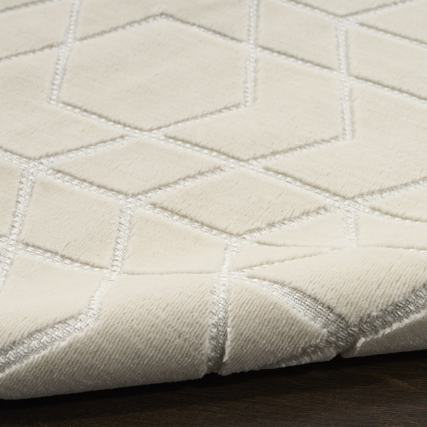 Nourison Washable Charm 2'2" x 8' Ivory Modern Indoor Rug