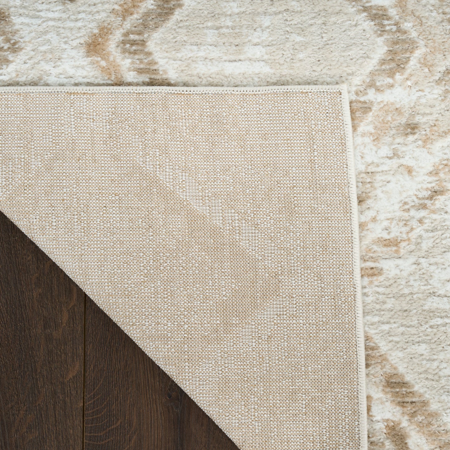 Nourison Dekor 4' x 6' Ivory Taupe Modern Indoor Rug