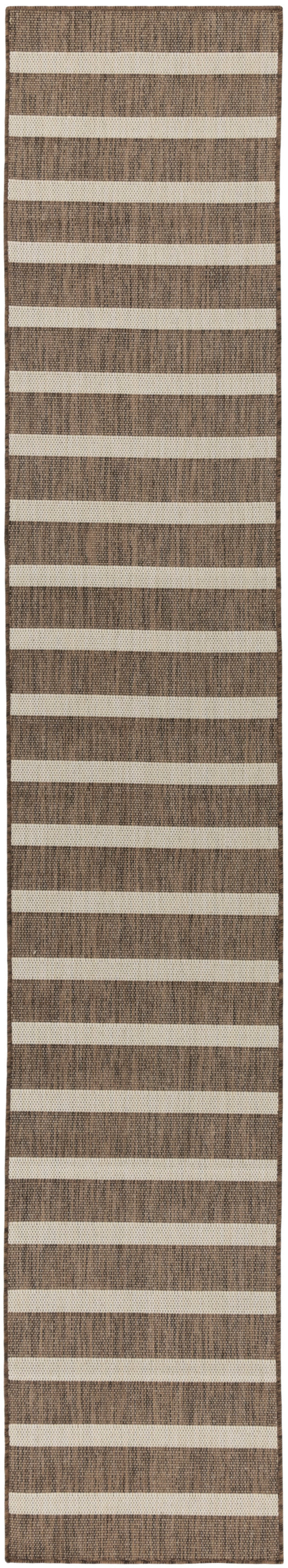 Nourison Positano 2'2" x 12' Natural Ivory Modern Rug