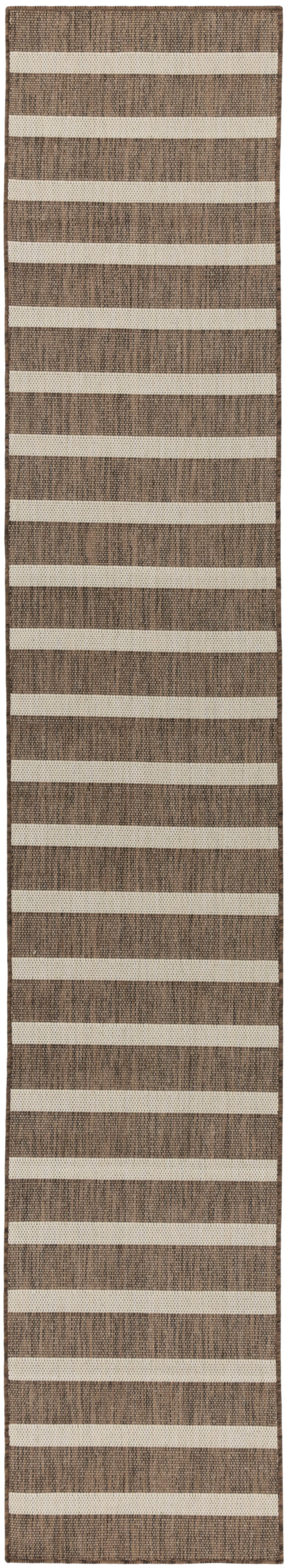 Nourison Positano 2'2" x 12' Natural Ivory Modern Rug