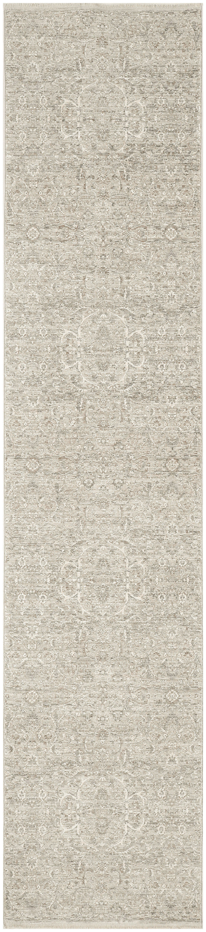 Nourison Shadows 2'2" x 10' Grey Vintage Indoor Rug