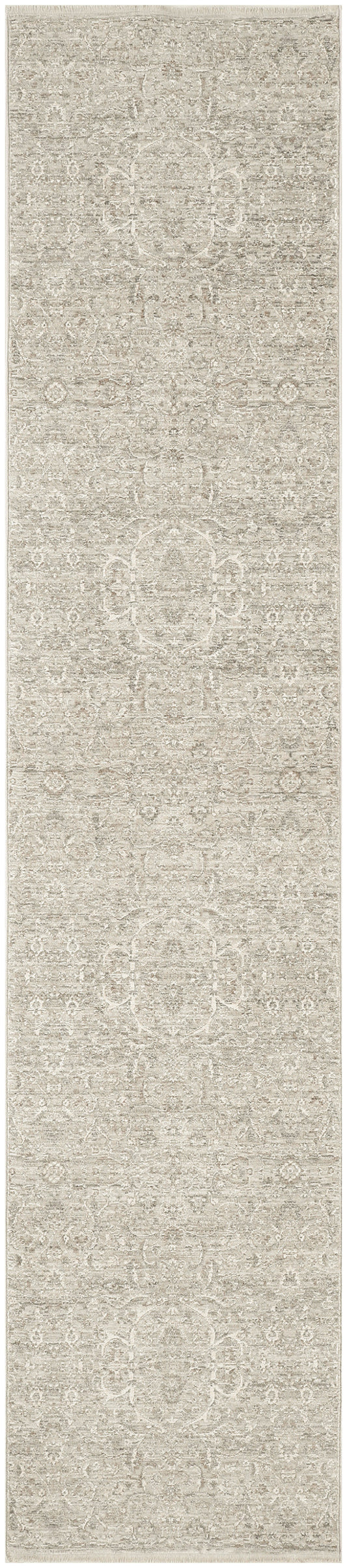 Nourison Shadows 2'2" x 10' Grey Vintage Indoor Rug