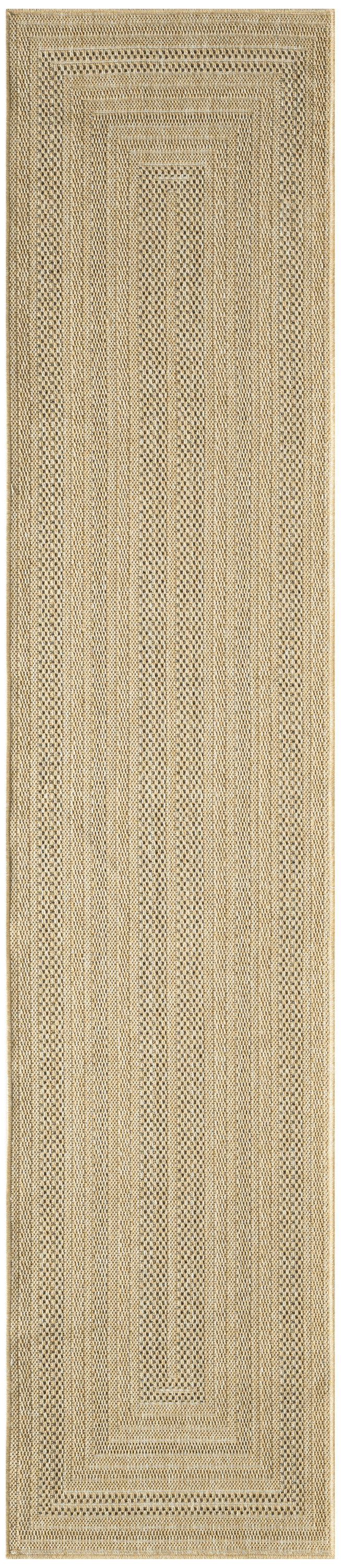 Nourison Tulum 2' x 6' Taupe Grey Outdoor Rug