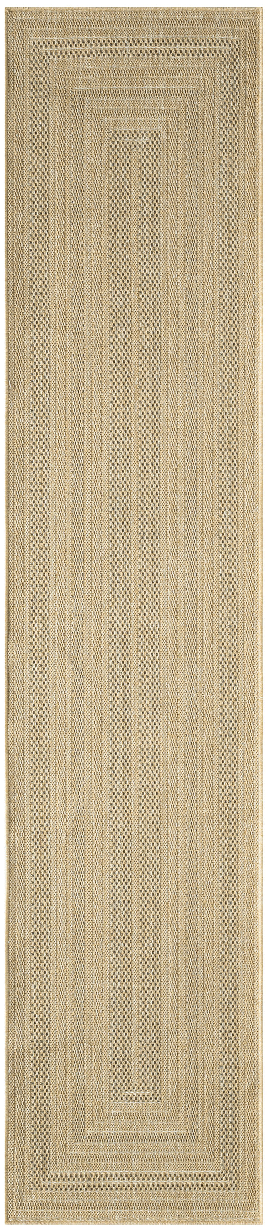 Nourison Tulum 2' x 6' Taupe Grey Outdoor Rug