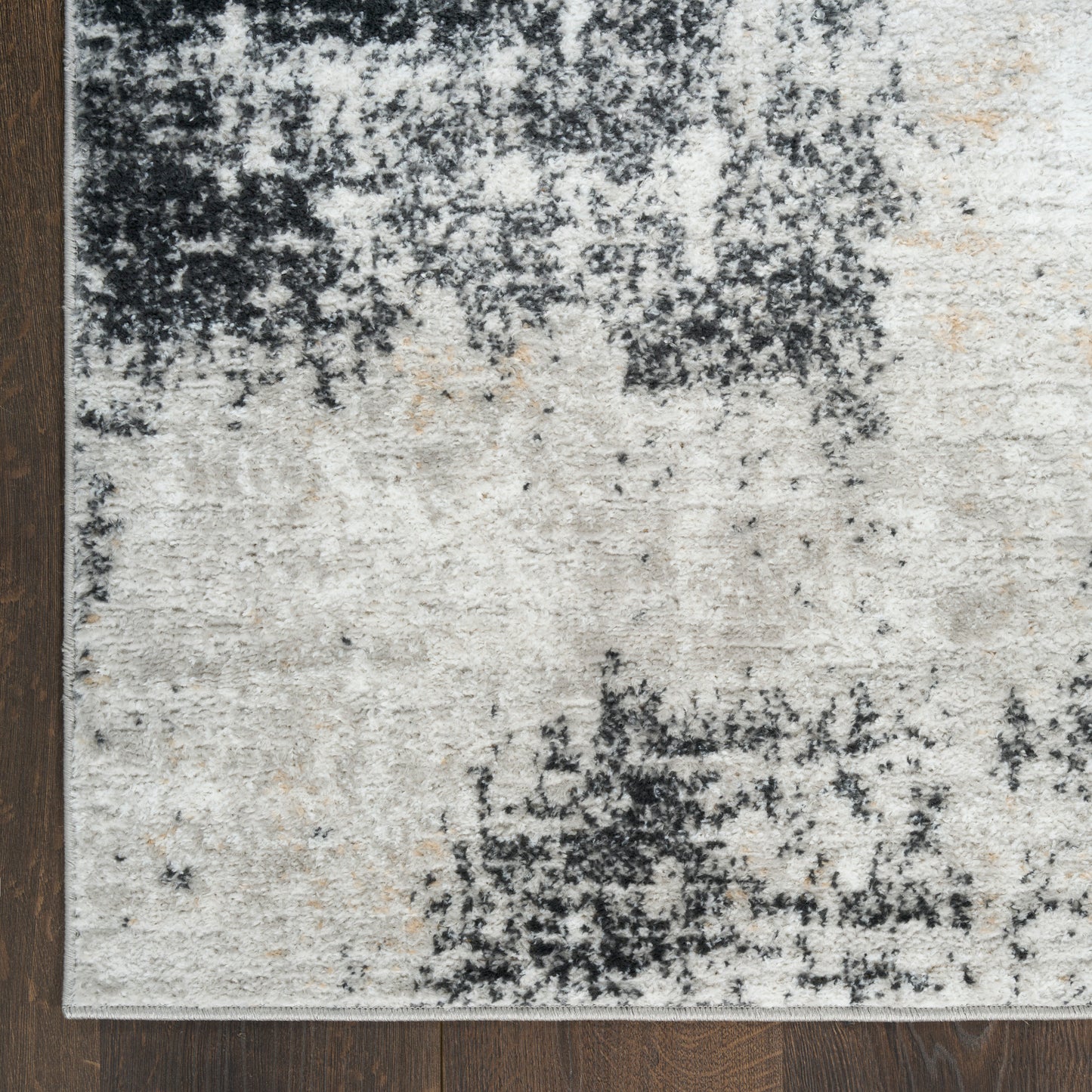 Nourison Dekor 7'10" x 9'10" Grey Charcoal Modern Indoor Rug