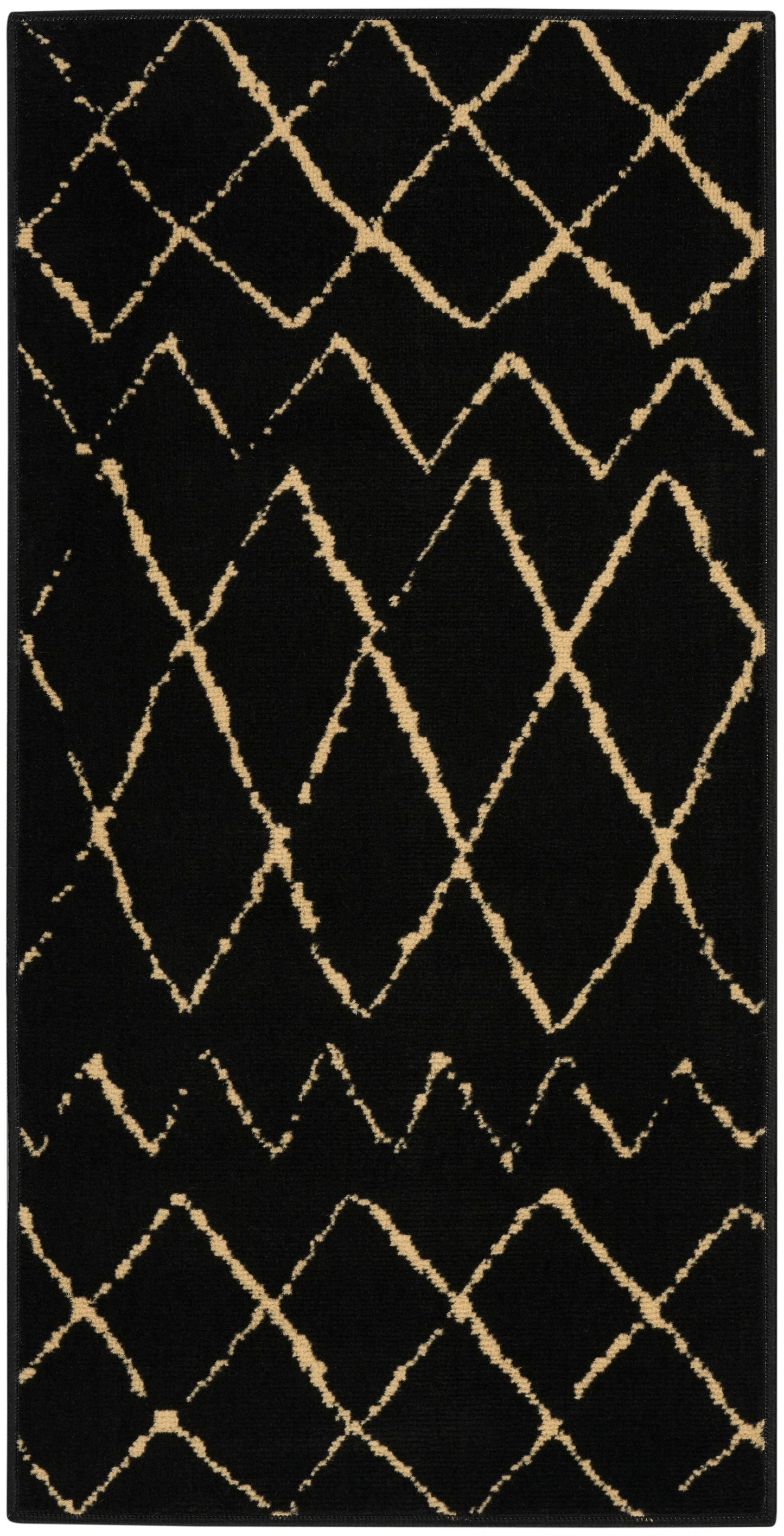 Nourison Grafix 2' x 4' Black Bohemian Indoor Rug