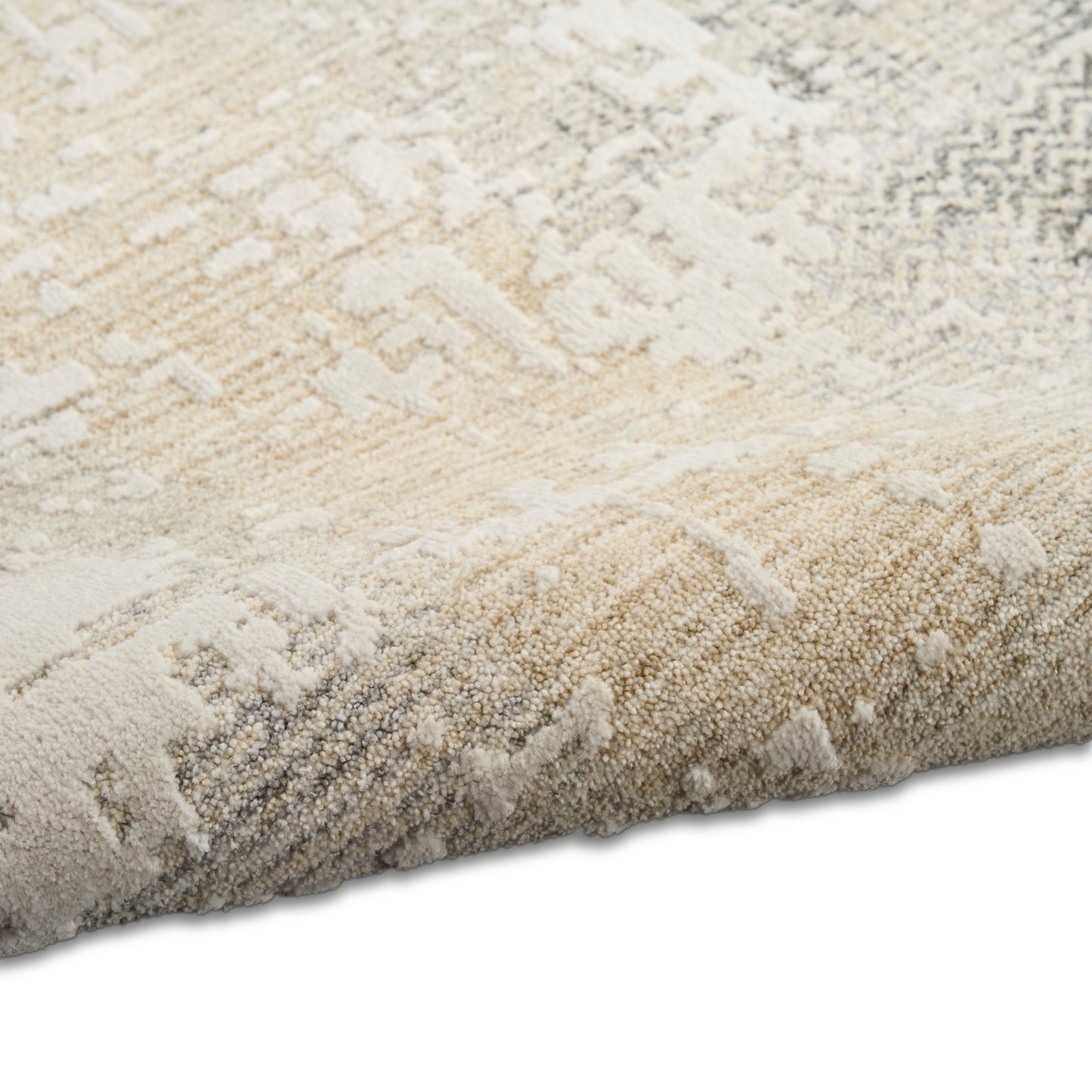 Calvin Klein CK078 Summit 2'2" x 12' Cream Ivory Modern Indoor Rug