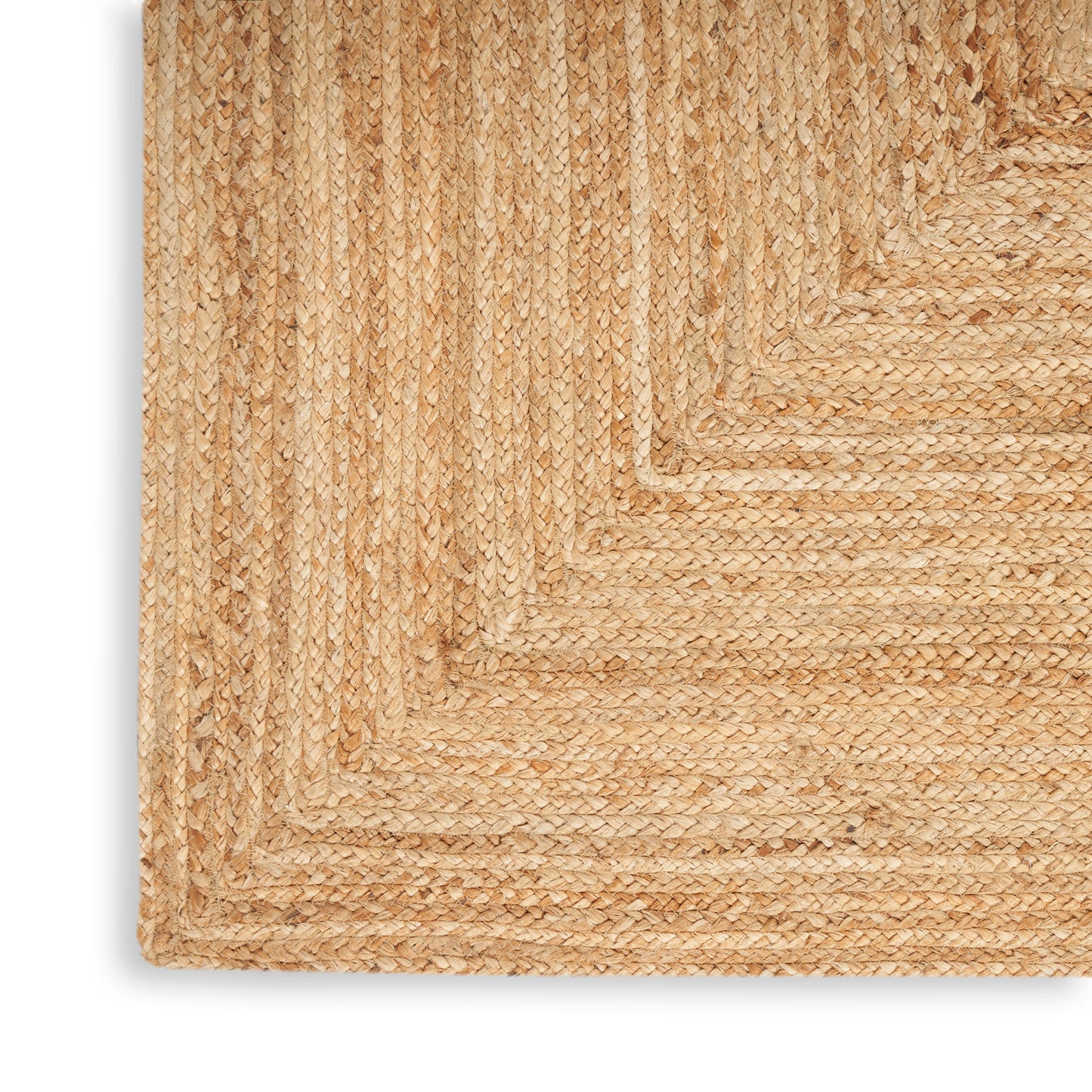 Nourison Natural Jute 4' x 6' Natural Farmhouse Indoor Rug