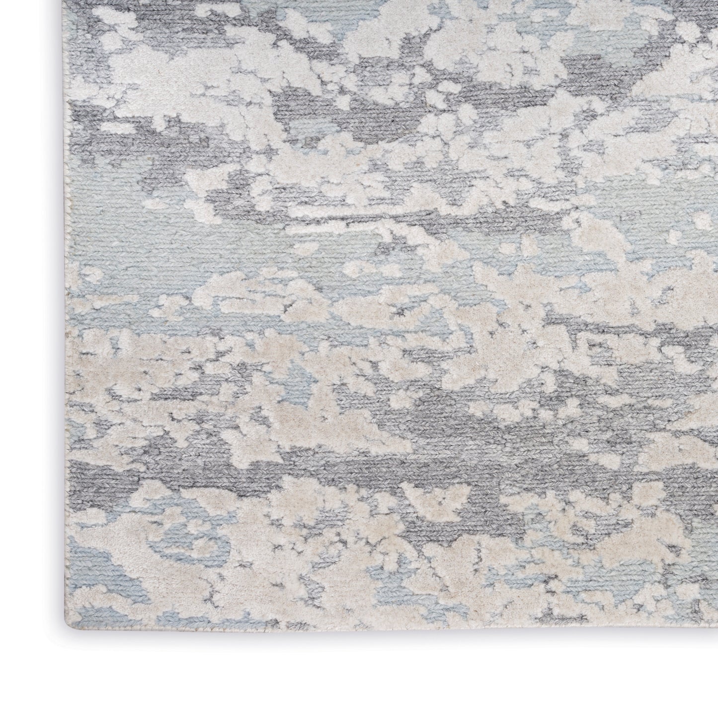 Nourison Divine 9'9" x 13'9" Aqua Modern Indoor Rug