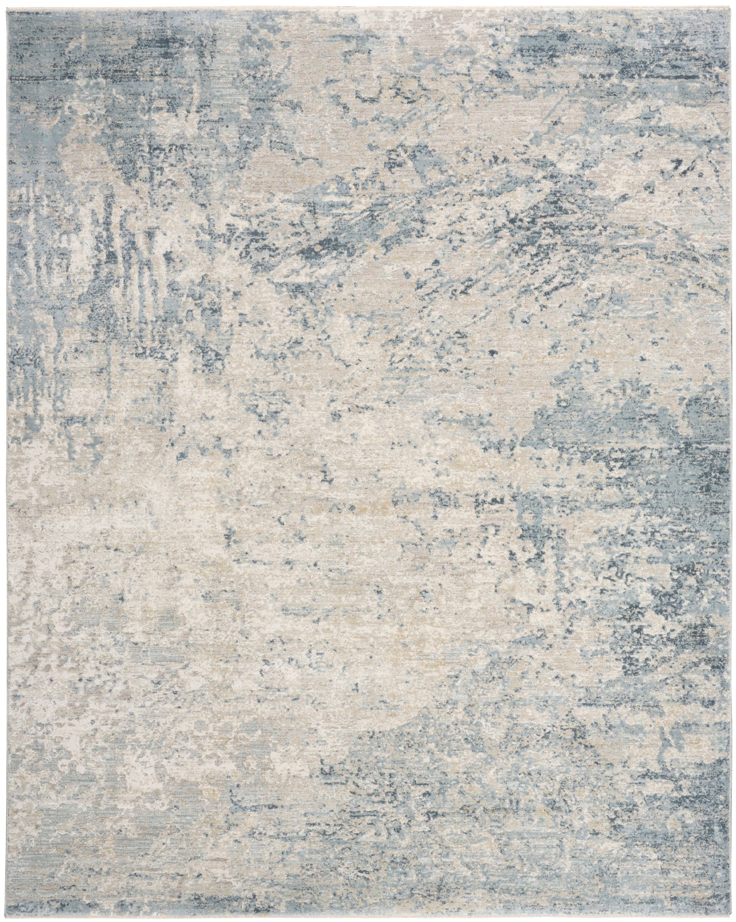 Nourison Envy 7'10" x 10'2" Blue Silver Modern Indoor Rug