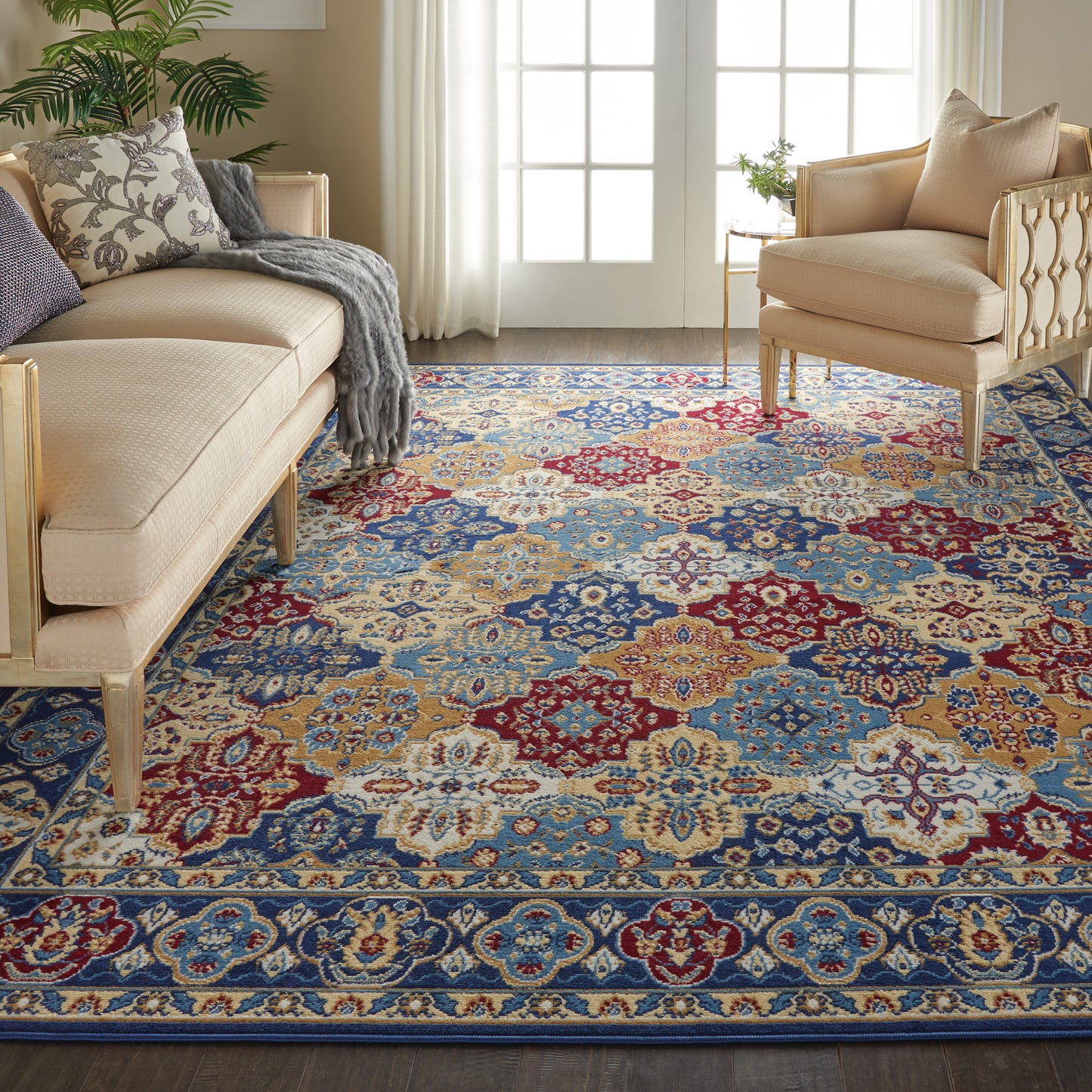 Nourison Grafix 7'10" x 9'10" Multicolor Bohemian Indoor Rug