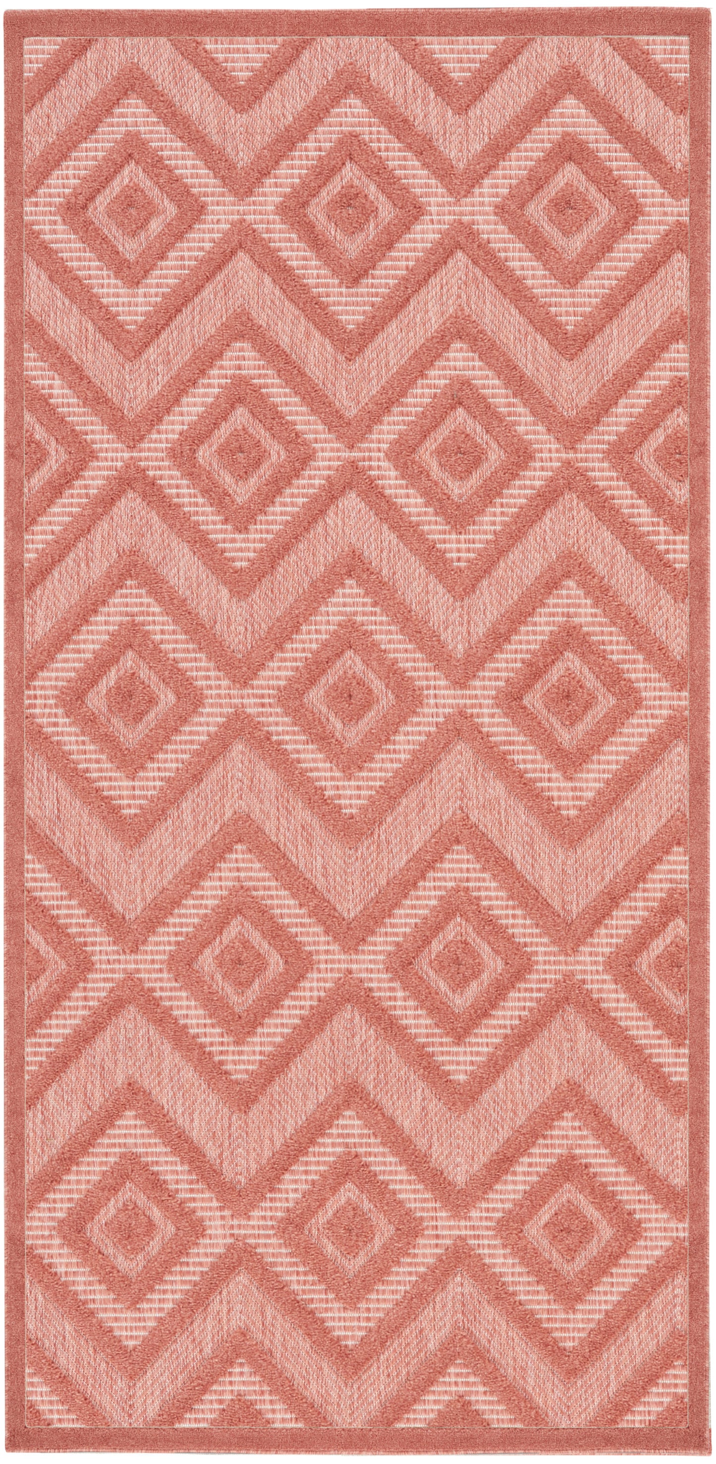 Nourison Versatile 2' x 4' Coral Orange Modern Rug
