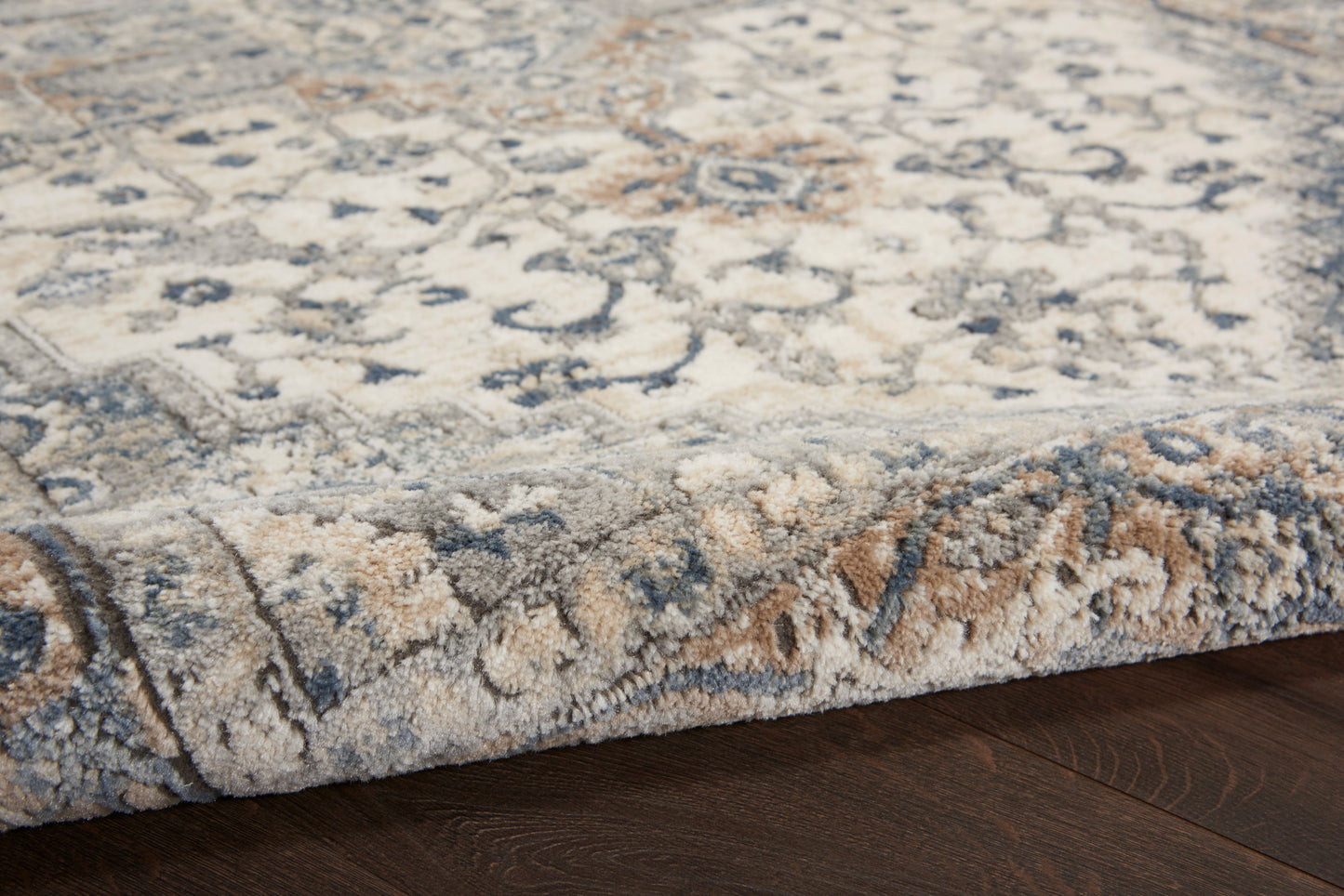 Nourison Quarry 6' x 9' Ivory Grey Farmhouse Indoor Rug