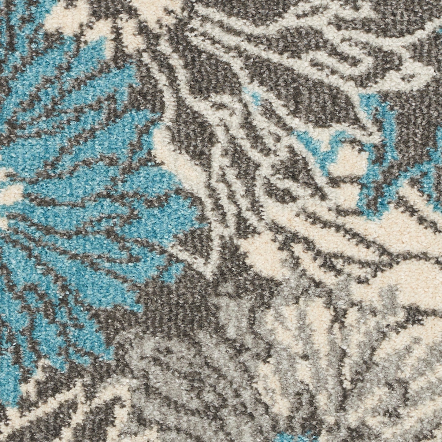 Nourison Passion 1'10" x 6' Charcoal Blue Contemporary Indoor Rug
