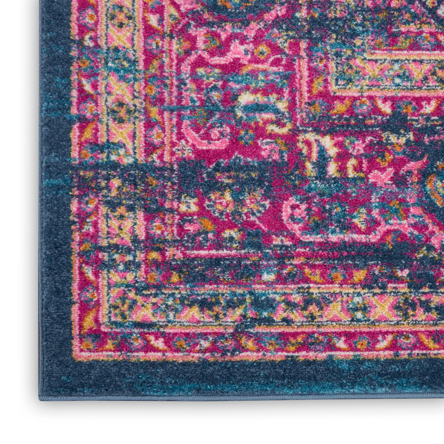 Nourison Passion 2'2" x 10' Blue Bohemian Indoor Rug