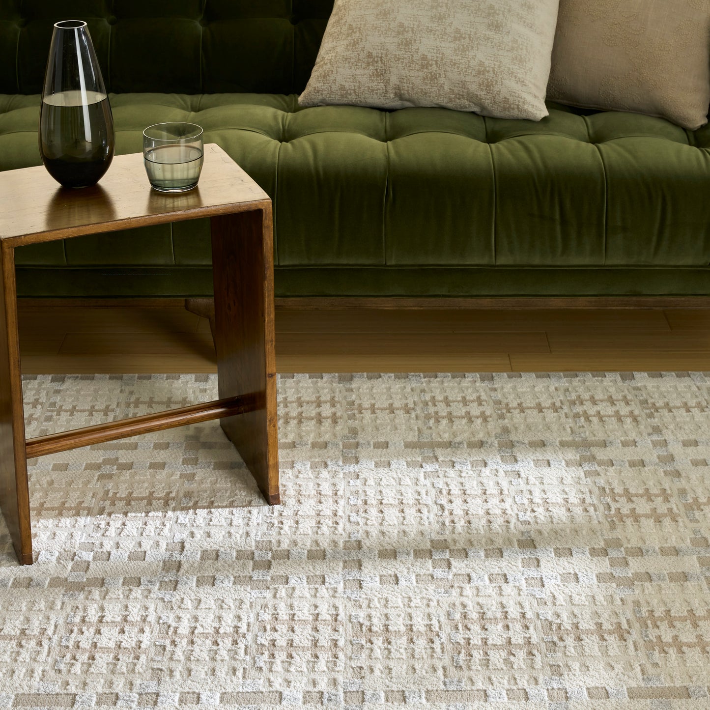 Nourison Nordic 5' x 7' Ivory Multicolor Modern Indoor Rug