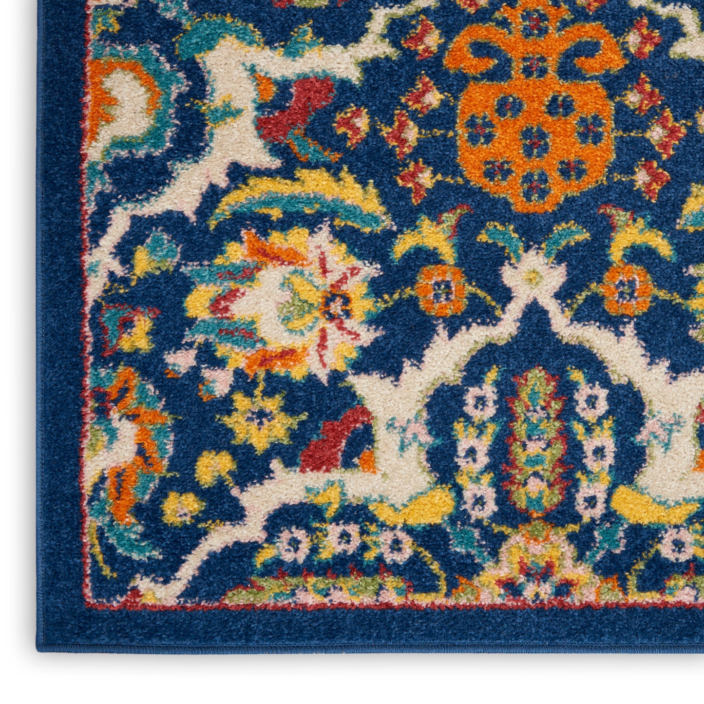 Nourison Allur 7' x 10' Navy Multicolor Bohemian Indoor Rug