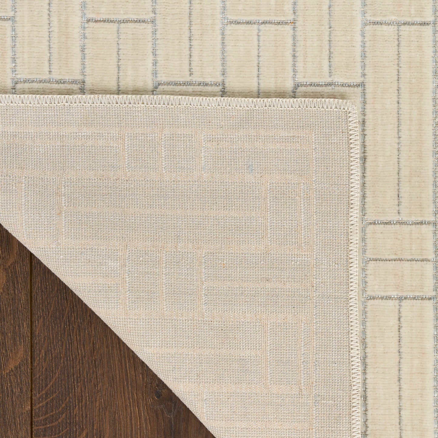 Nourison Washable Charm 2' x 3' Ivory Modern Indoor Rug