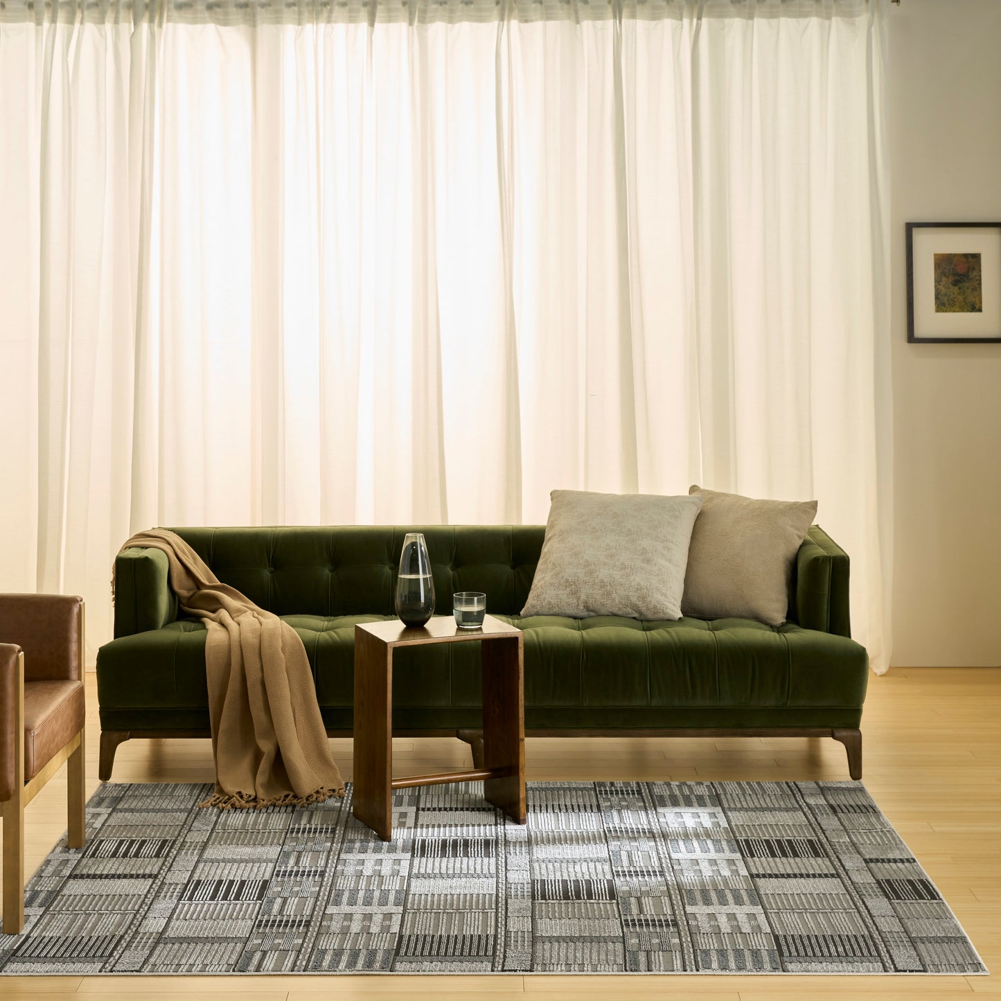 Nourison Nordic 5' x 7' Black Grey Modern Indoor Rug