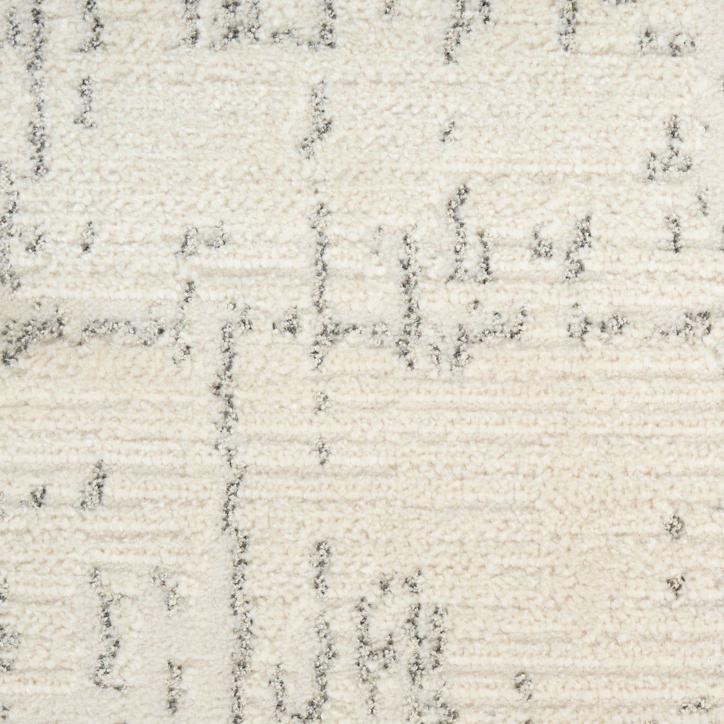 Nourison Ivory Hues 7'10" x 9'10" Ivory Grey Modern Indoor Rug