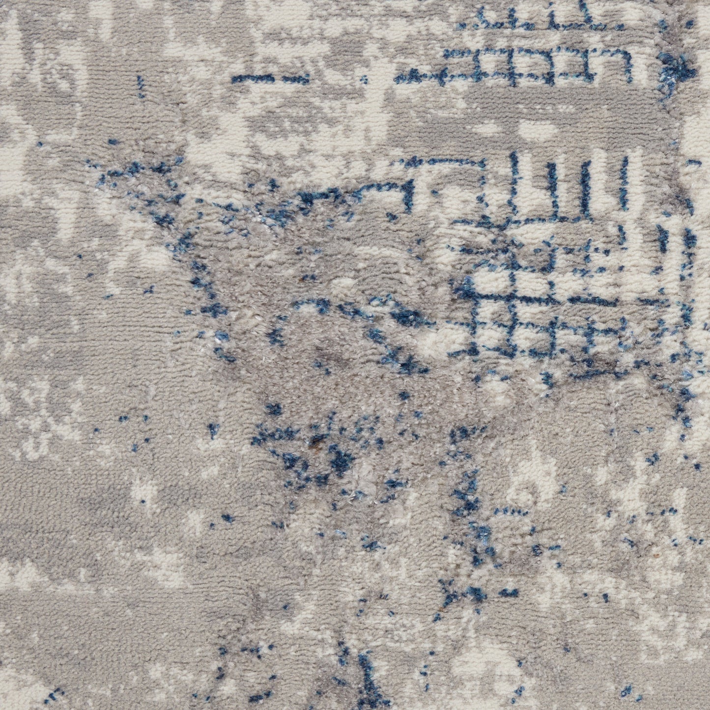 Nourison Royal Terrace 5'3" x 7'3" Ivory Blue Modern Indoor Rug