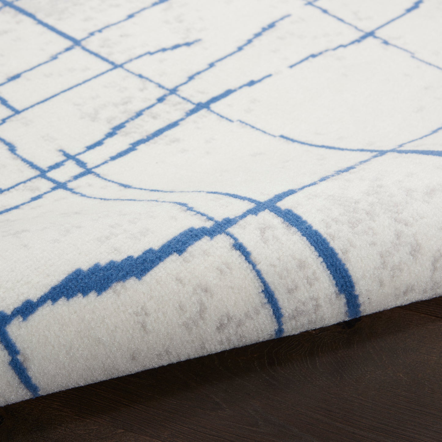 Nourison Whimsicle 6' x 9' Ivory Blue Modern Indoor Rug