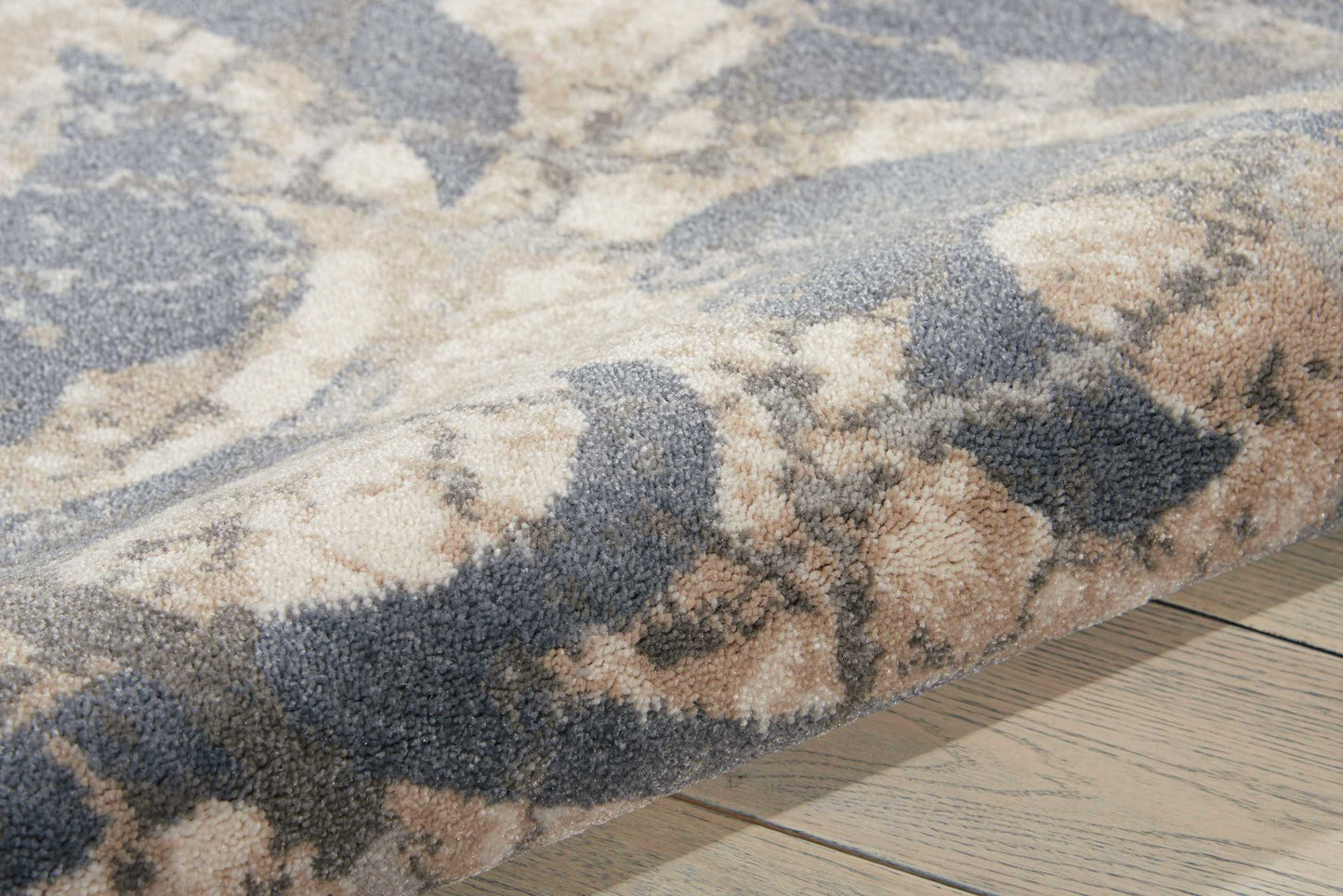 Nourison Maxell 9'3" x 12'9" Ivory/Blue Modern Indoor Rug