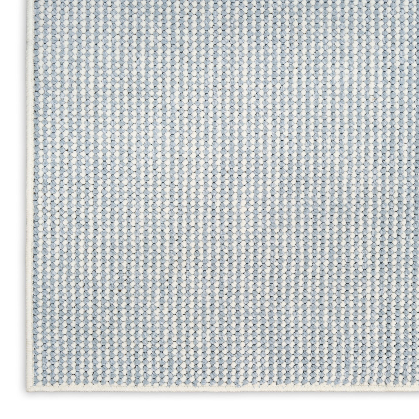 Nourison Natural Texture 2'3" x 7'6" Ivory Blue Farmhouse Indoor Rug
