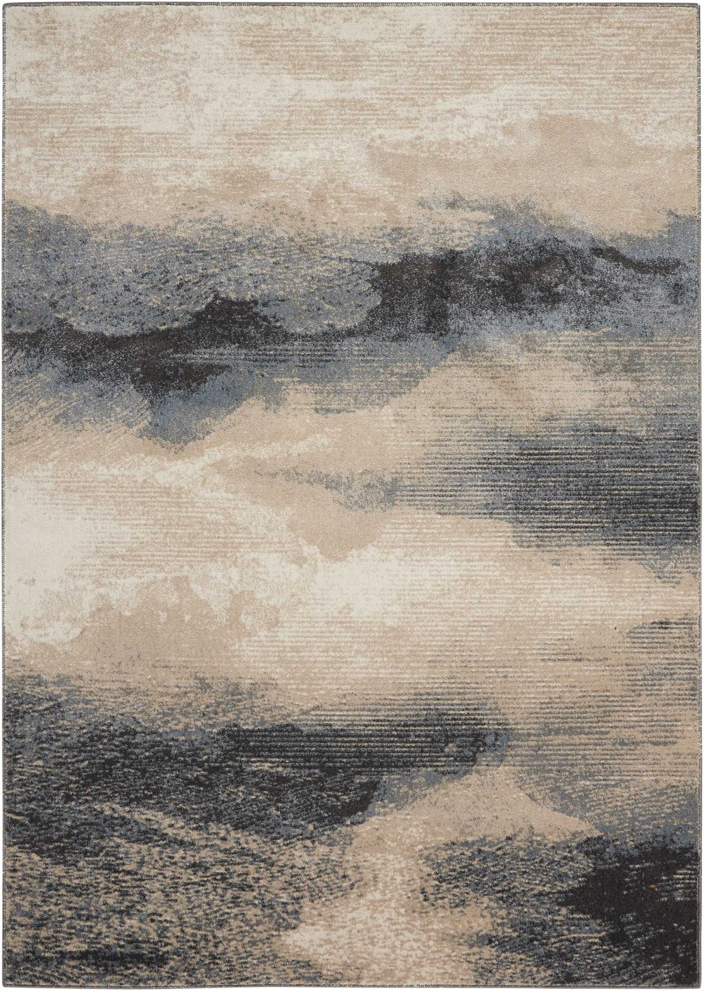 Nourison Maxell 5'3" x 7'3" Flint Modern Indoor Rug