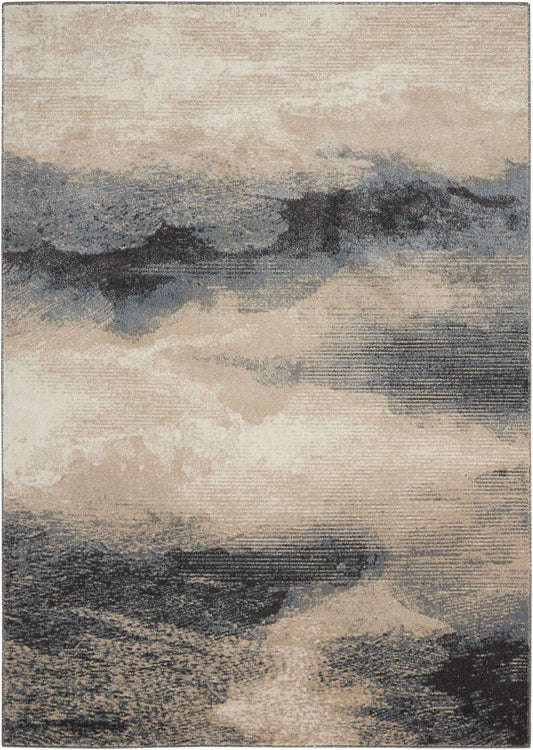 Nourison Maxell 5'3" x 7'3" Flint Modern Indoor Rug