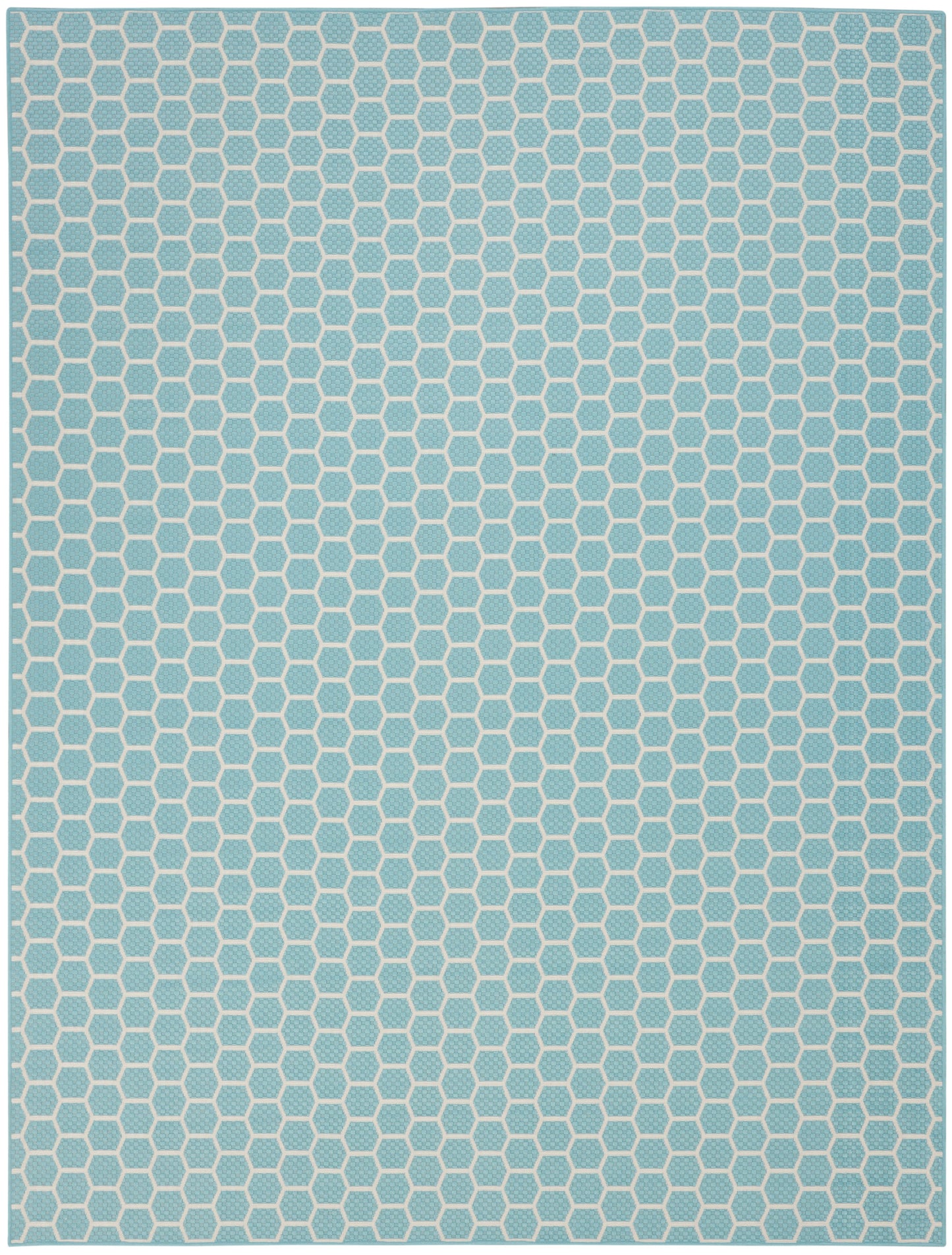 Nourison Twist Reversible 9' x 12' Aqua Modern Rug
