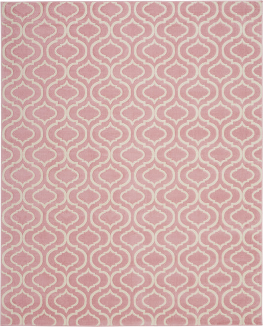 Nourison Jubilant 7'10" x 9'10" Pink Contemporary Indoor Rug