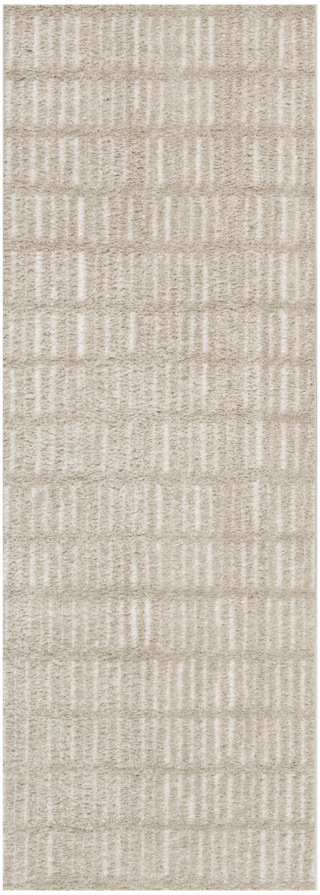 Nourison Modern Comfort 2'2" x 6' Grey Ivory Scandinavian Indoor Rug