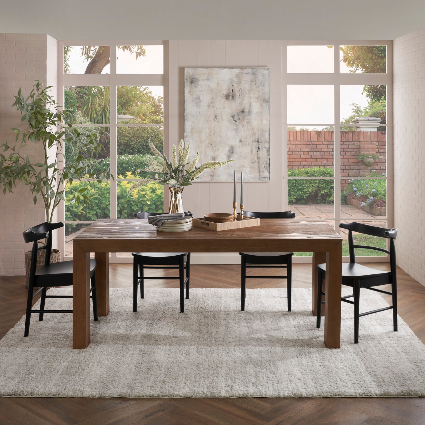 Nourison Modern Shag 7'10" x 9'10" Ivory Beige Modern Indoor Rug