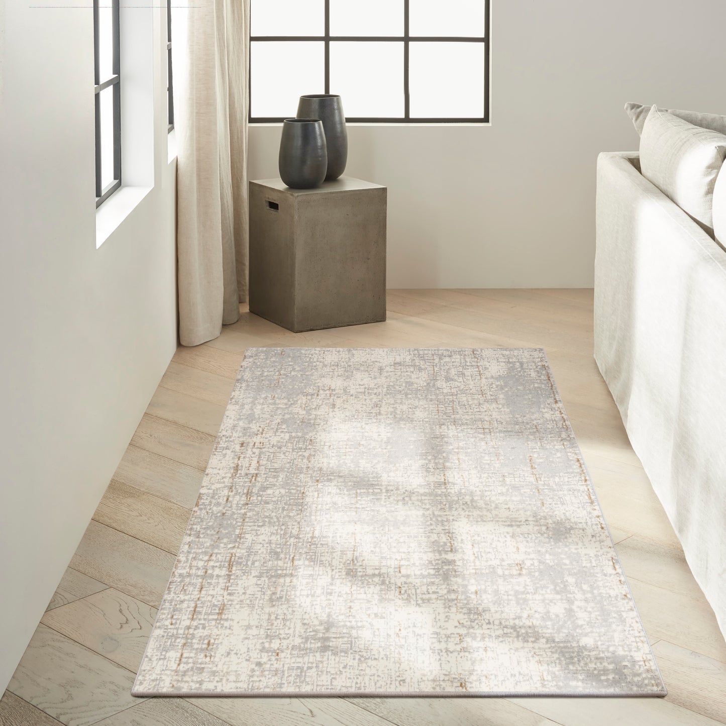 Calvin Klein CK950 Rush 3'2" x 5' Grey Modern Indoor Rug