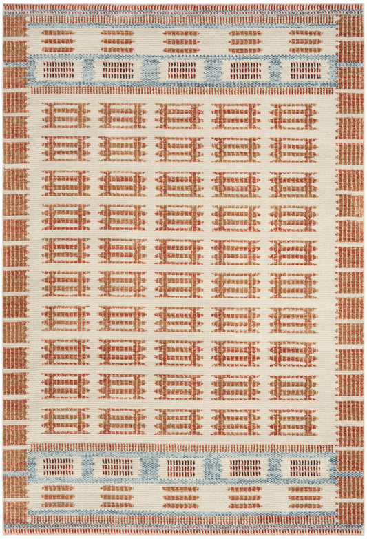 Nourison Nordic 4' x 6' Ivory Rust Modern Indoor Rug