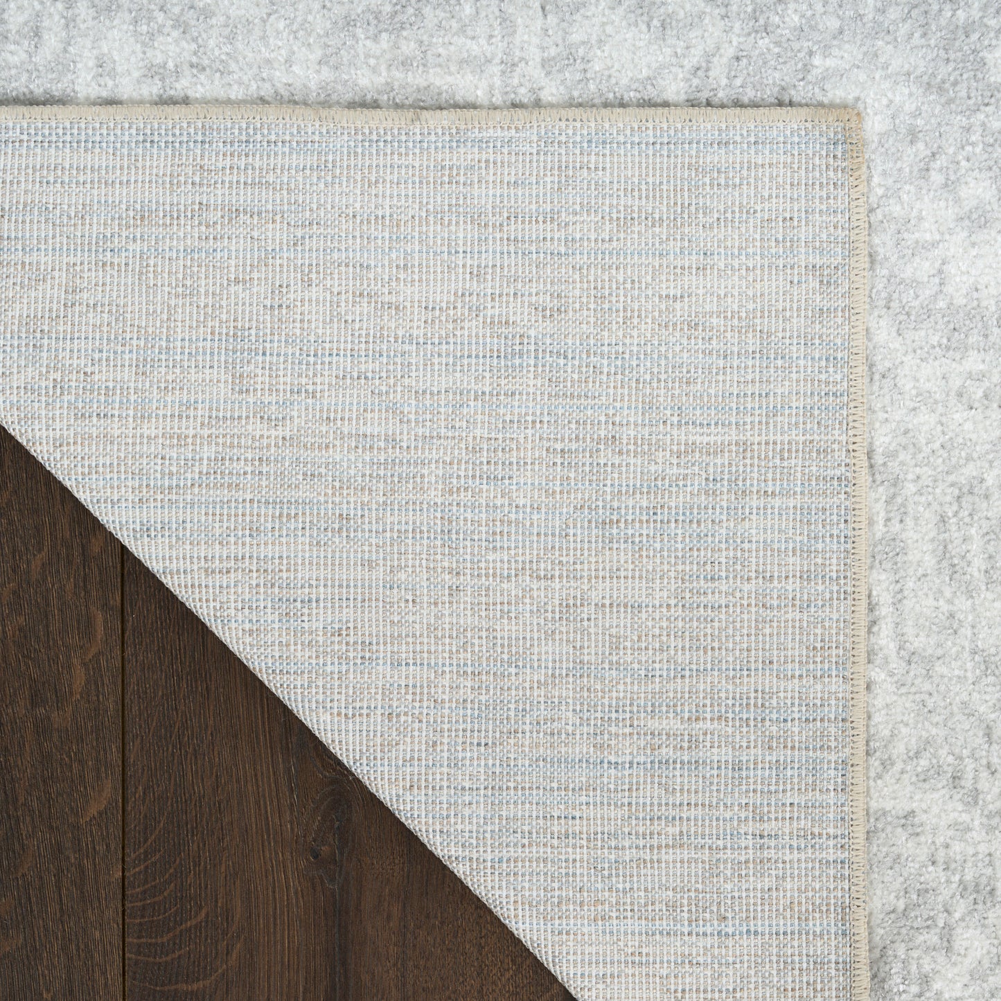 Nourison Astra Machine Washable 2' x 6' Grey Vintage Indoor Rug